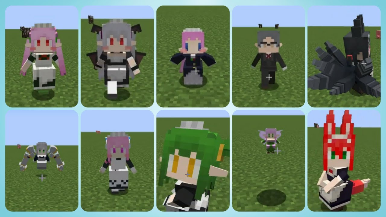 Little Maids Mod Km Skin Review Minecraft Mod Youtube