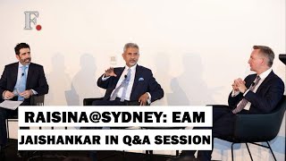 Raisina@Sydney: India's Foreign Minister Dr S Jaishankar Takes Part in Q&A Session | India Australia