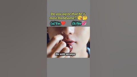 Do you agree that he is most Handsome? 🤔❤️ #bts #v #jk #jimin #suga #jin #jhope #shorts