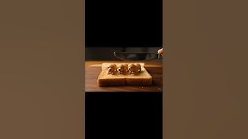 Puppie spread on toast #ai #asmr #satisfying #asmrsounds #aiasmr #cuttingfruit