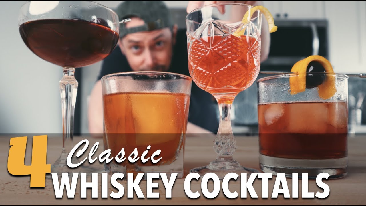 How to Make Essential Classic Whiskey Cocktails YouTube