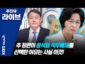 [주진우 라이브]   2부 윤석열 직무배제, 과도한가 정당한가? 201127