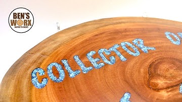 Making A Resin Inlay House Sign (NO CNC) - Epoxy Resin Art