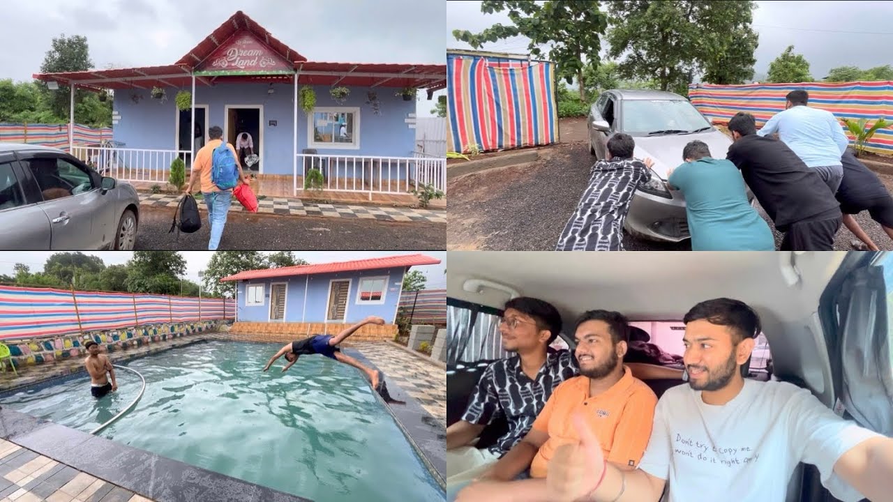 || फार्महाऊस ला केली मज्जा || #farmhouse #enjoyment #food #pool ￼￼