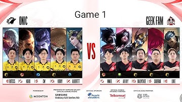 MPL ID S12 l Regular Season Week 1 Day 3 - ONIC VS GEEKFAM - GAME 1