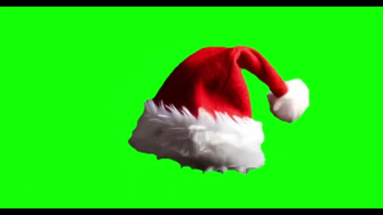 Santa Hat Animated Green Screen