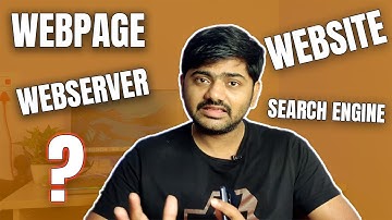 Difference between webpage, Website, Web server and search engine in Telugu