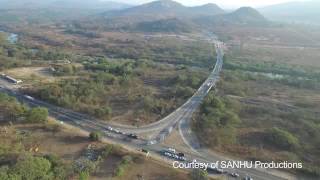N4 traffic drone time-lapse footage