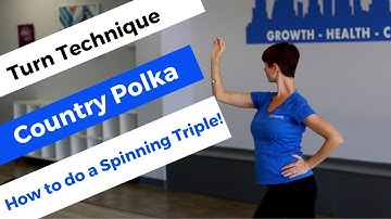 Beginner Country Polka Tutorial (Spinning Triple Technique)