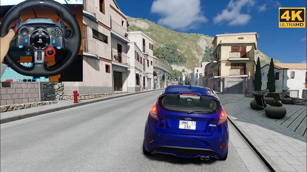 Ford Fiesta ST Drive in BeamNG 4K | Logitech G29