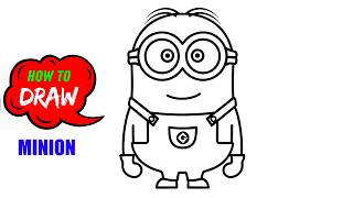 How to Draw a Minion Easy Step by Step | Cute Drawing for Beginners How to Draw a Minion Easy Step by Step | Cute Drawing for Beginners