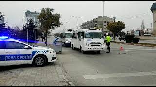 TRAFİK EKİPLERİPLERİNDEN TOPLU TAŞIMAYA SIKI DENETİM..