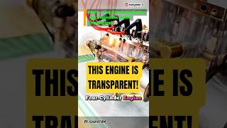 Transparent 4-Cylinder Engine! Watch Real Combustion Inside the Engine 🔥