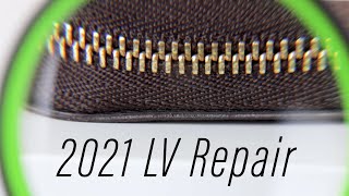 Louis Vuitton 2021 REPAIR PROCESS Online with repair costs and results of edge revarnishing