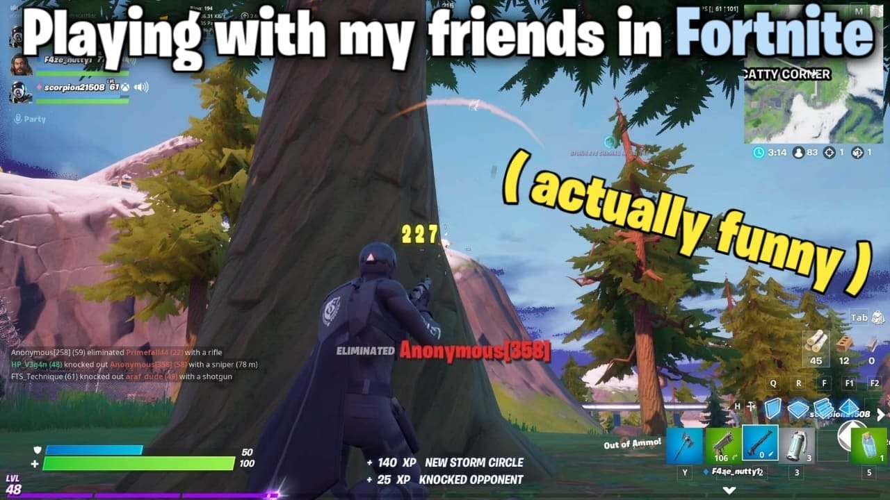Playing with my friends in Fortnite! ( Actually funny ) YouTube