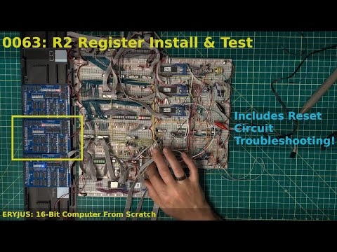 0063: R2 Register Install and Test | 16-Bit Computer From Scratch