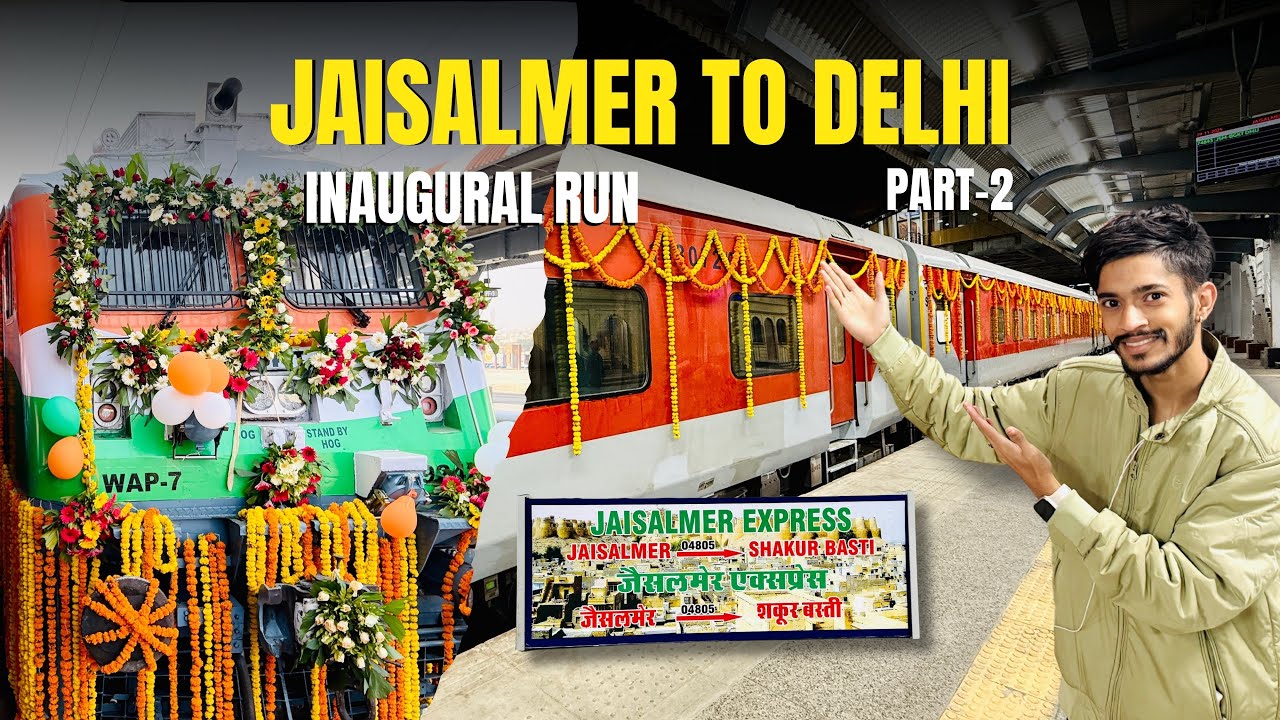 Jaisalmer to delhi  Swarn Nagri Express Train Journey in First AC coupe  | Part-2 