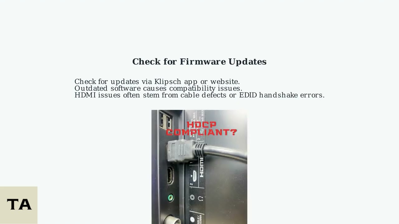 Как устранить проблему отсутствия звука в Klipsch Cinema 800 – HDMI ARCeARC, источник входного си...