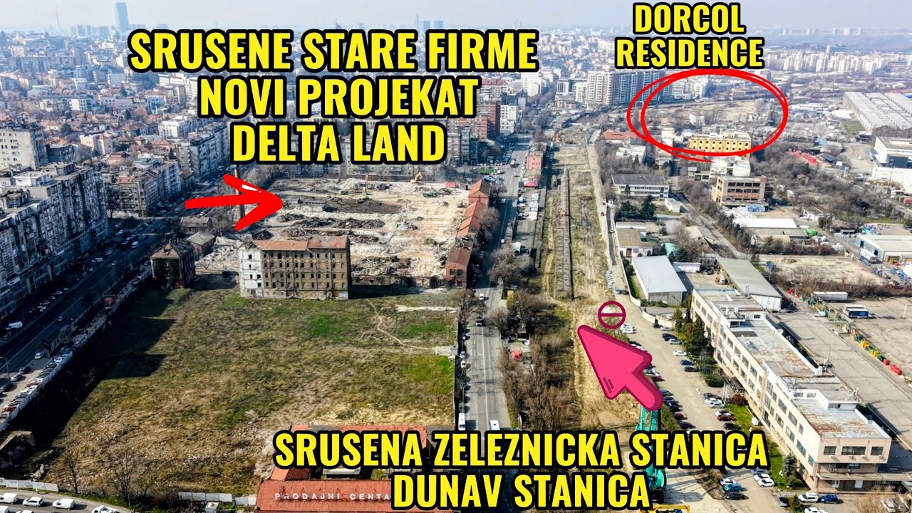 SRUSENA ZEL.STANICA DUNAV STANICA SRUSENE STARE FIRME PROJEKAT DELTA LAND,KRENUO DORCOL RESIDENCE