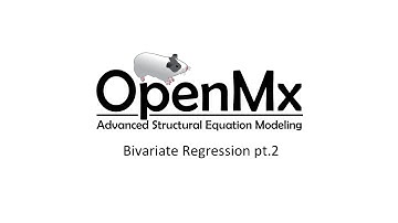 SEM Basics 02 - Path Modeling - Simple Regression pt.2