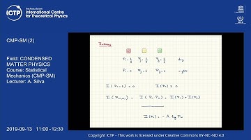 Statistical Mechanics (CMP-SM) Lecture 2
