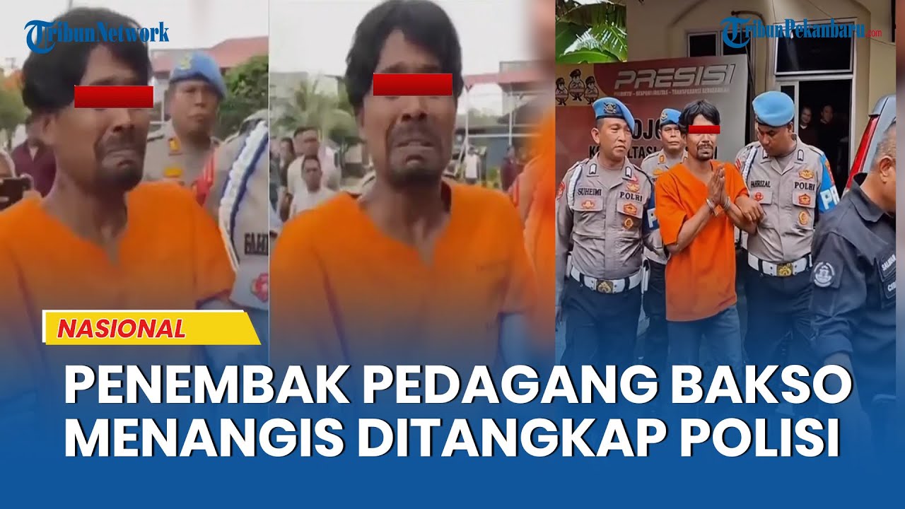 Penembak Tukang Bakso di Aceh Menangis Ditangkap Polisi, Bantu Saya Pak...