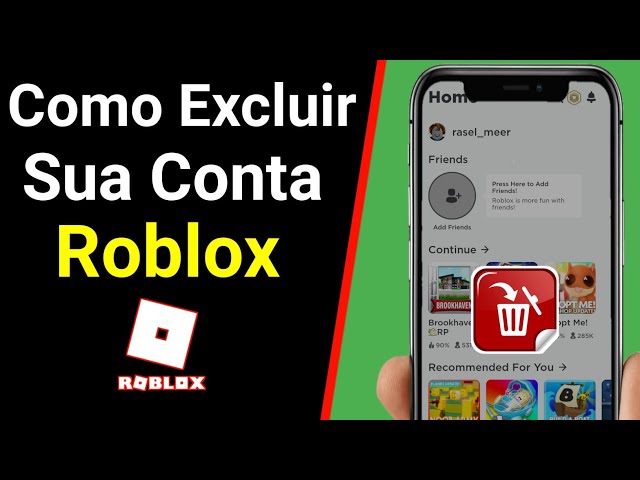 Como Excluir Conta Roblox Permanentemente  Como excluir uma conta do Roblox  (2023) 