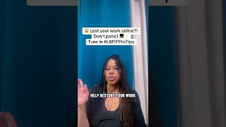 😱 Lost your work online?! Don’t panic! 💻✨#lmtpprotips #lifehack #ctrlz #techsavvy #detroittiktok