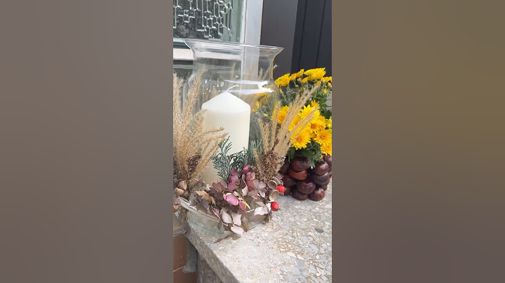 Einfache Herbstdekoration mit Trockenblumen #herbstdeko #herbst #dekoration #basteln #diy #diyideen