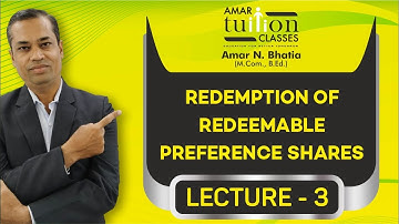 #3 Redemption of Redeemable Preference Share FY BCom Sem 2 Financial Account | Guj Uni | Kutch Uni |