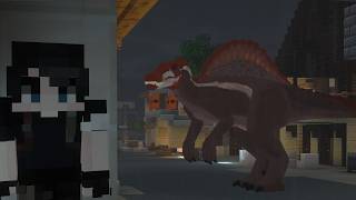 Something on this island is hunting me... | Minecraft jurassic park survival