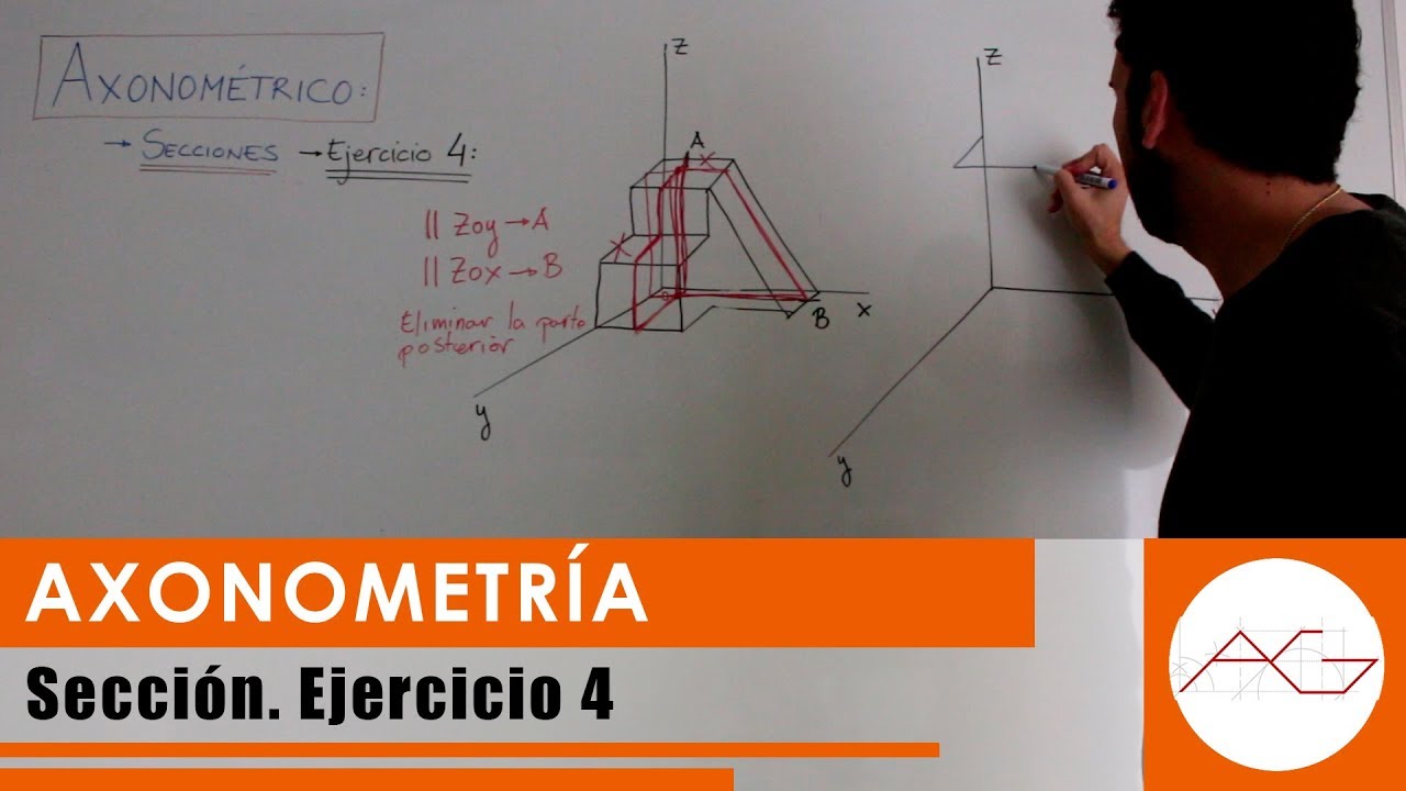 Axonométrico. Sección: Ejercicio 4