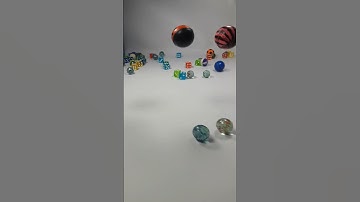 Satisfying Colorful Dice, Marbles And Ball Reverse Video ASMR