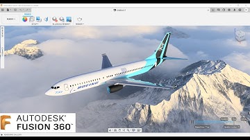 Aircraft design using Fusion 360 software / airplane in fusion 360