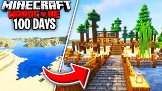 I Survived 100 Days in Hardcore Beach ONLY Minecraft 1.18... Here's What Happened