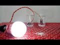How To Glow Electrical bulb by using salt water | Free Energy Experiment Using Blades | Free energy