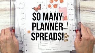 Patreon Spread Flip Through from December 2023!  Happy Planner Spread Inspiration 😁
