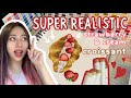 How to draw a super realistic strawberry and cream filled croissant  alcohol marker tutorial 