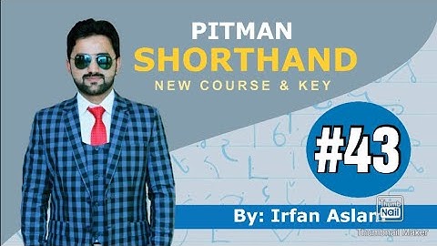 Lecture#43 |Chapter XIV Compound Consonants| Pitman Shorthand New Course and Key by Irfan Aslam