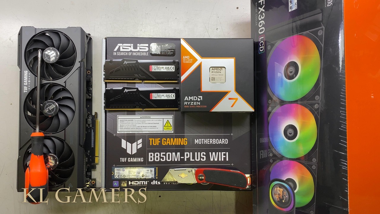 AMD Ryzen 7 9800X3D ASUS TUF GAMING B850M PLUS WIFI FX360 LCD