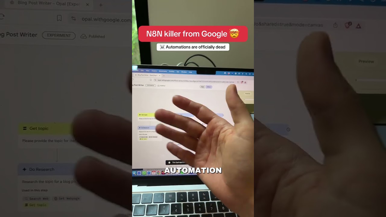 Google Opal just killed N8N and automations