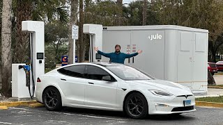 Check Out This DC Fast Charger With 180kWh Battery Storage! This Is the eCAMION Jule Charger