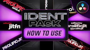 HOW TO USE THE *FREE* IDENT PACK (DAVINCI RESOLVE)