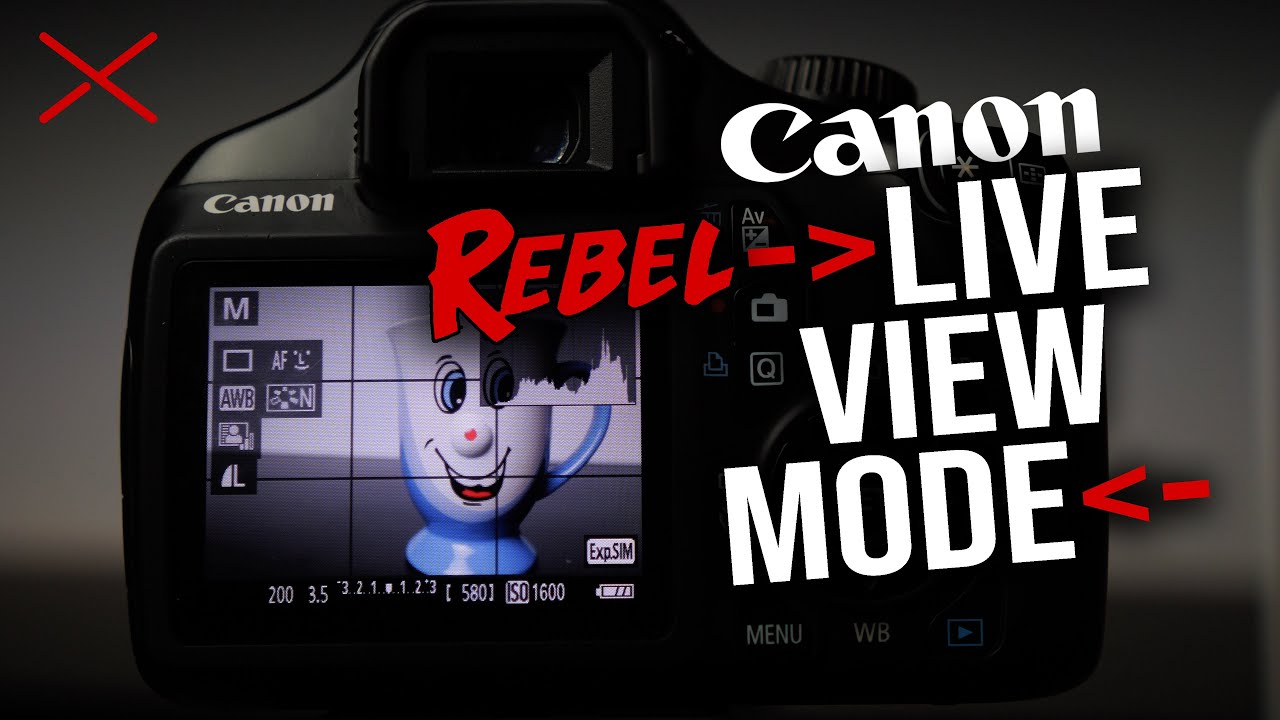 Canon Rebel LIVE VIEW MODE for Photography & Video