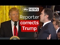 Reporter corrects President Donald Trump over vote count claim