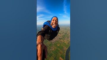 "Hijabi Skydiver Breaks Stereotypes — This Smile Says It All! 🪂💙"#Skydiving #ai #viralvideoaivideo