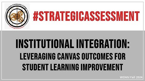Institutional Integration: Leveraging Canvas Outcomes for Student Learning Improvement