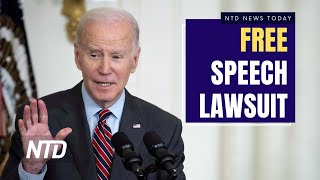 Biden Admin. Hit with Free Speech Lawsuit; Fire Kills at Least 39 in Mexican Migrant Facility | NTD