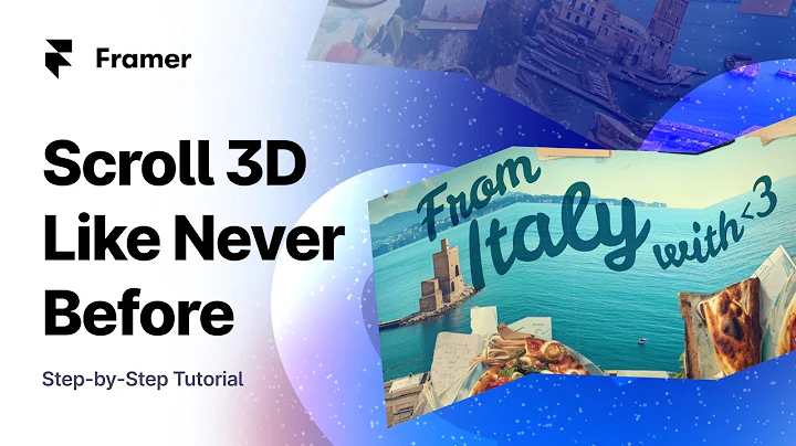 Framer Scroll Animation Tutorial: Craziest 3D Image Scroll without a single line of code