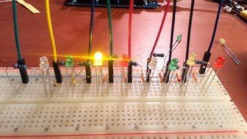 Arduino Project 7: Fading Lights In Line using PWM